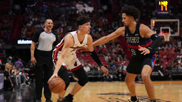 Tyler Herro won't face the Pistons on Friday night.